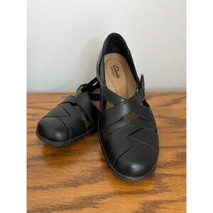 Clarks Bendables Casual Loafer - 8M - Black - EUC